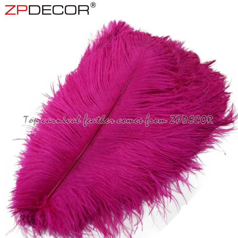 ZPDECOR оптовая продажа 35-40 см запас окрашенных страусиных перьев дешево для украшения свадебного центрального стола