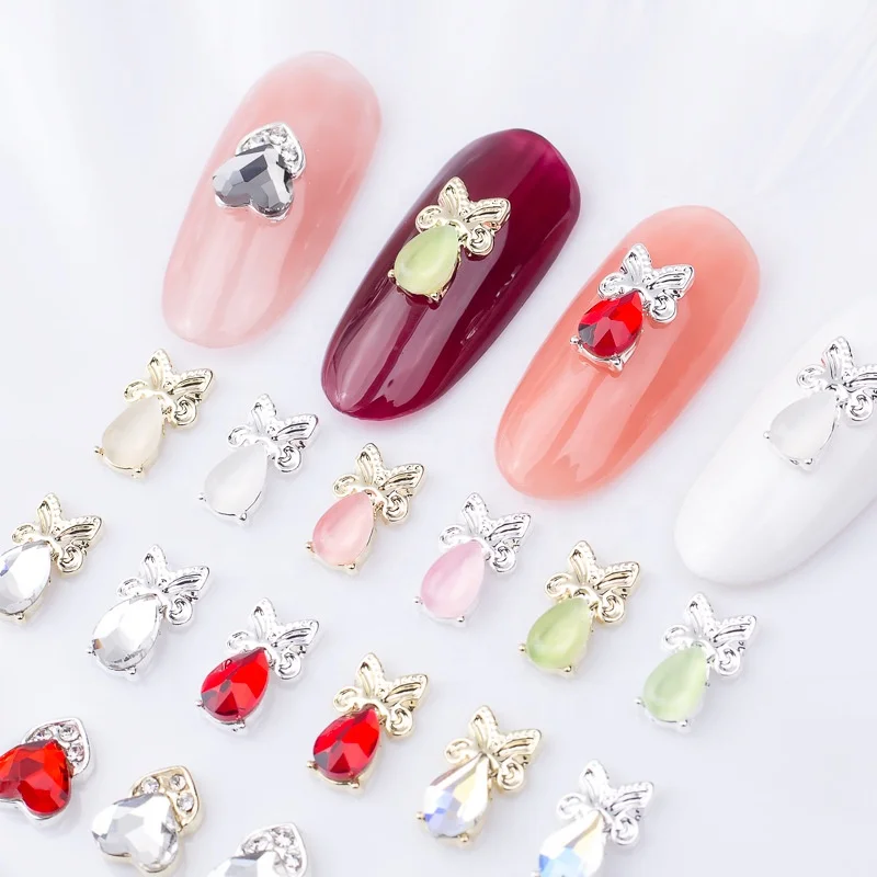 Wholesale 20pcs/lot Opal Color 3D Zircon Diamond Japanese Nail Art Jewelry Manicure