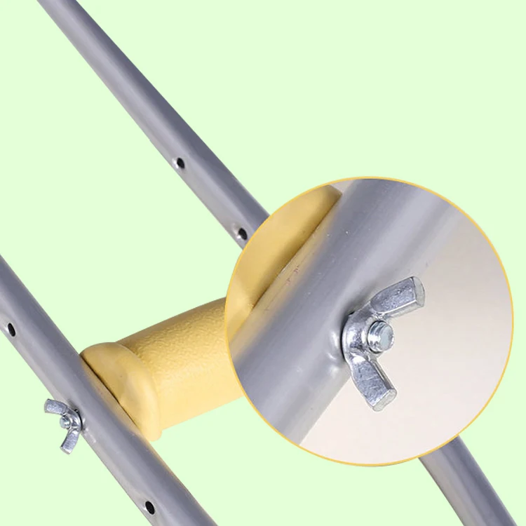 Hot Sale Manufacturer Medical Aluminum Arm Crutch Disabled Axillary Armpit Underarm Crutch Types Price