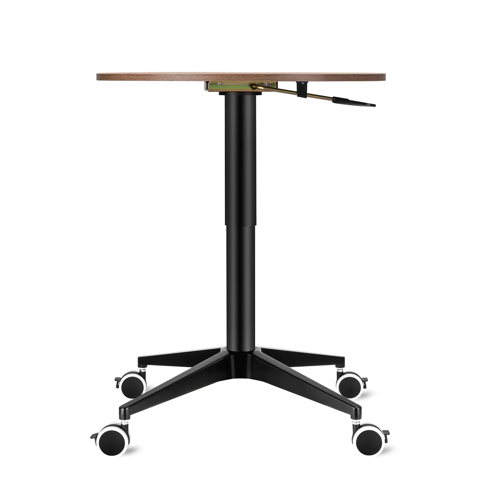 High Quality Sit And Stand Height Adjustable Gas Lifting Table Living Room Pneumatic Computer Desk and coffee table With Wheels