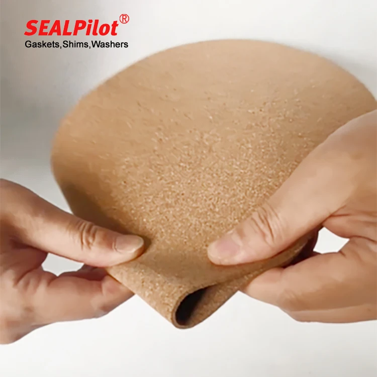 Nitrile butadiene rubber oil resistant cork gasket shock absorber engine reducer seal ring elastic paper gasket