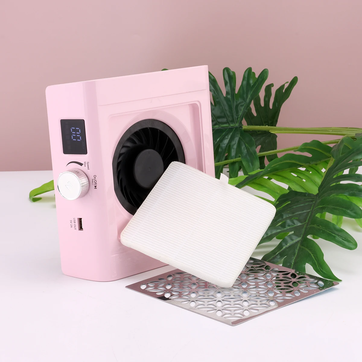 85w New Strong Power Brushless Motor Portable Cordless Nail Dust Collector Manicure Professional with Powerful Fan for Salon