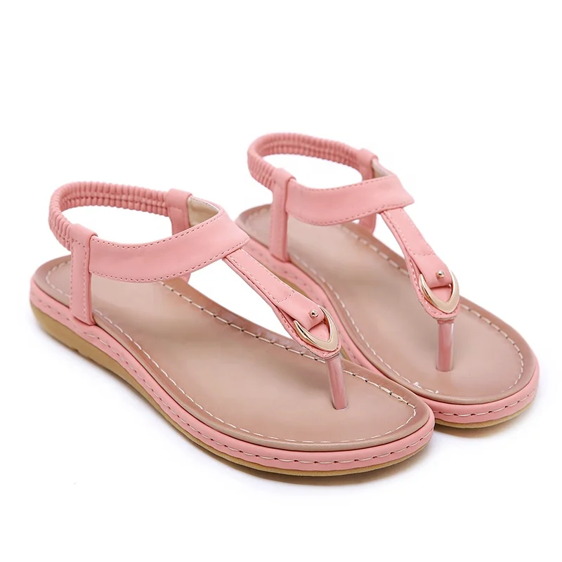 2019 Fashion Custom Soft Sole Comfortable Summer Women Femme Flats Sandals