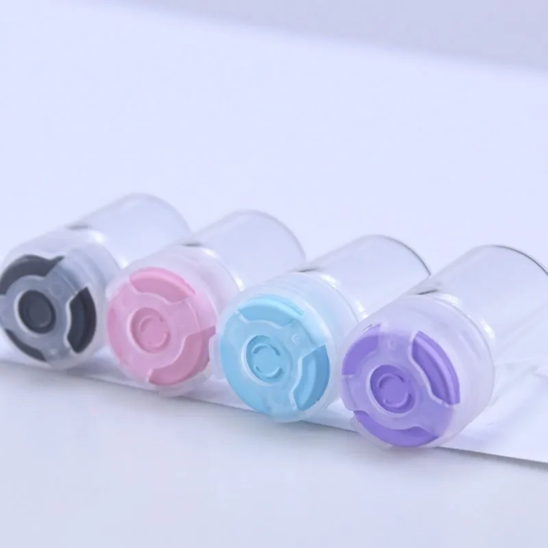 Wholesale 3 ml Glass Vials Amber clear Ampoule Vial Bottles Pharmaceutical with Colorful Seal Caps