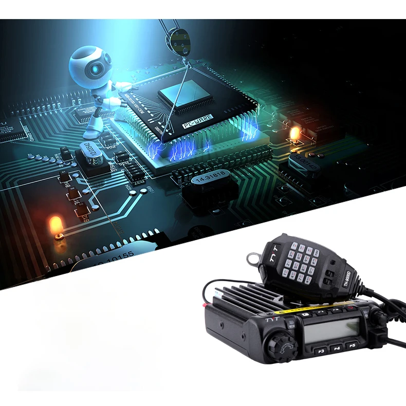 Модернизированный VHF:136 ~ 174 мГц UHF:400 490 45 Вт скремблер Мобильный автомобиль