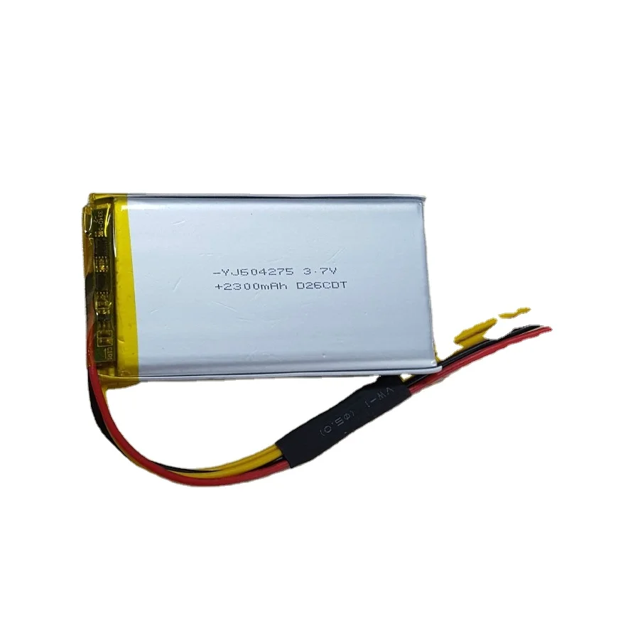 Lipo battery 3.7v 604275 2300mAh lithium ion battery with KC/UN38.3/MSDS/CE/BIS/RoHS/CB/IEC62133