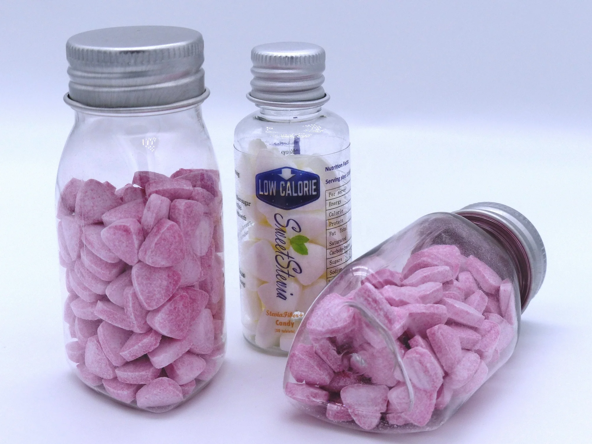 Triangle-Shaped Hard Candy Calorie-Free Stevia Sugar Sweet and Fruity Flavors Kosher Certified Bulk Packaging