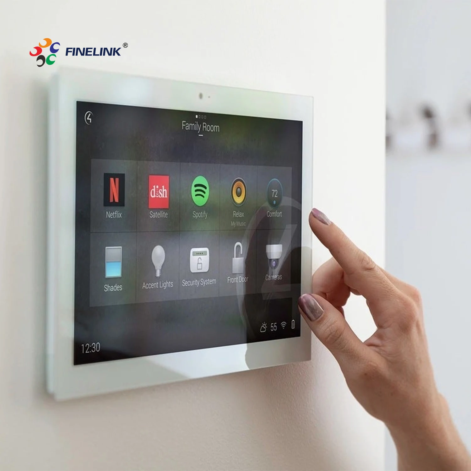 FINELINK PC Panel Touch Screen Manufactory 12.1 Inch G+G Industrial computer monitor Touch Panel Capacitive