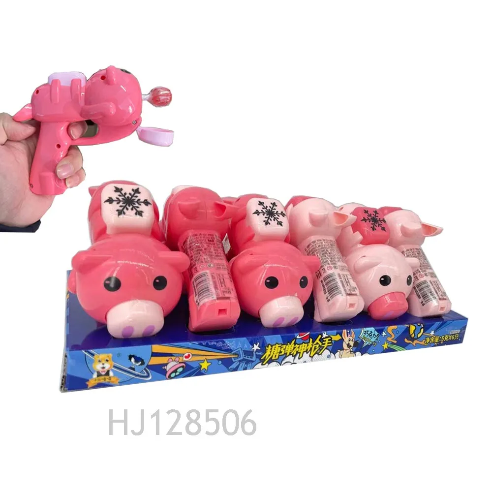 Shantou Factory Price Lovely Kids Candies Lollipop Gun For Plastic Candy Sweet Toys