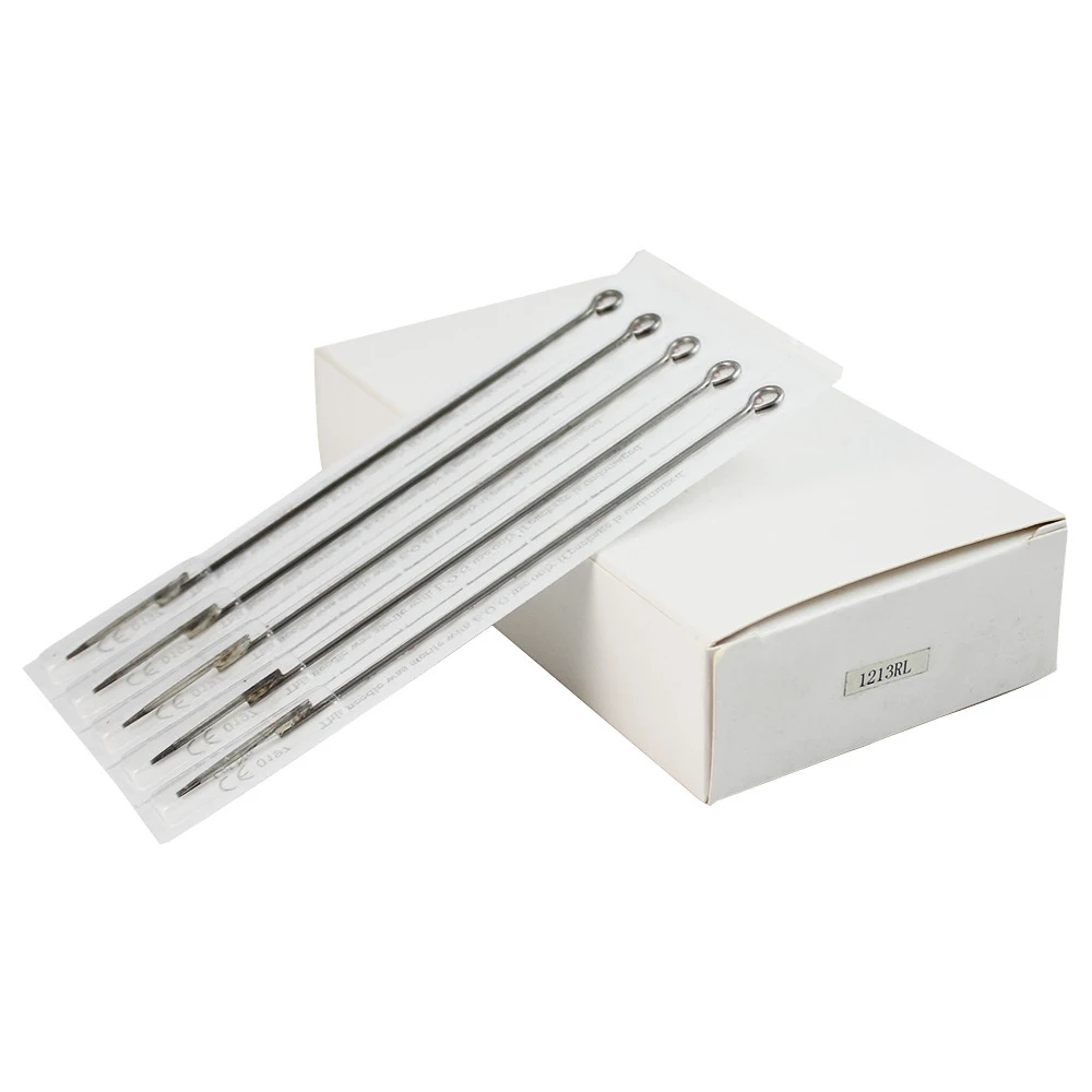 Wholesale 1213rl Tattoodisposableuality Disposable 304 Stainless Steel Permanent Makeup Machine Needle Tattoo Needle Round Liner