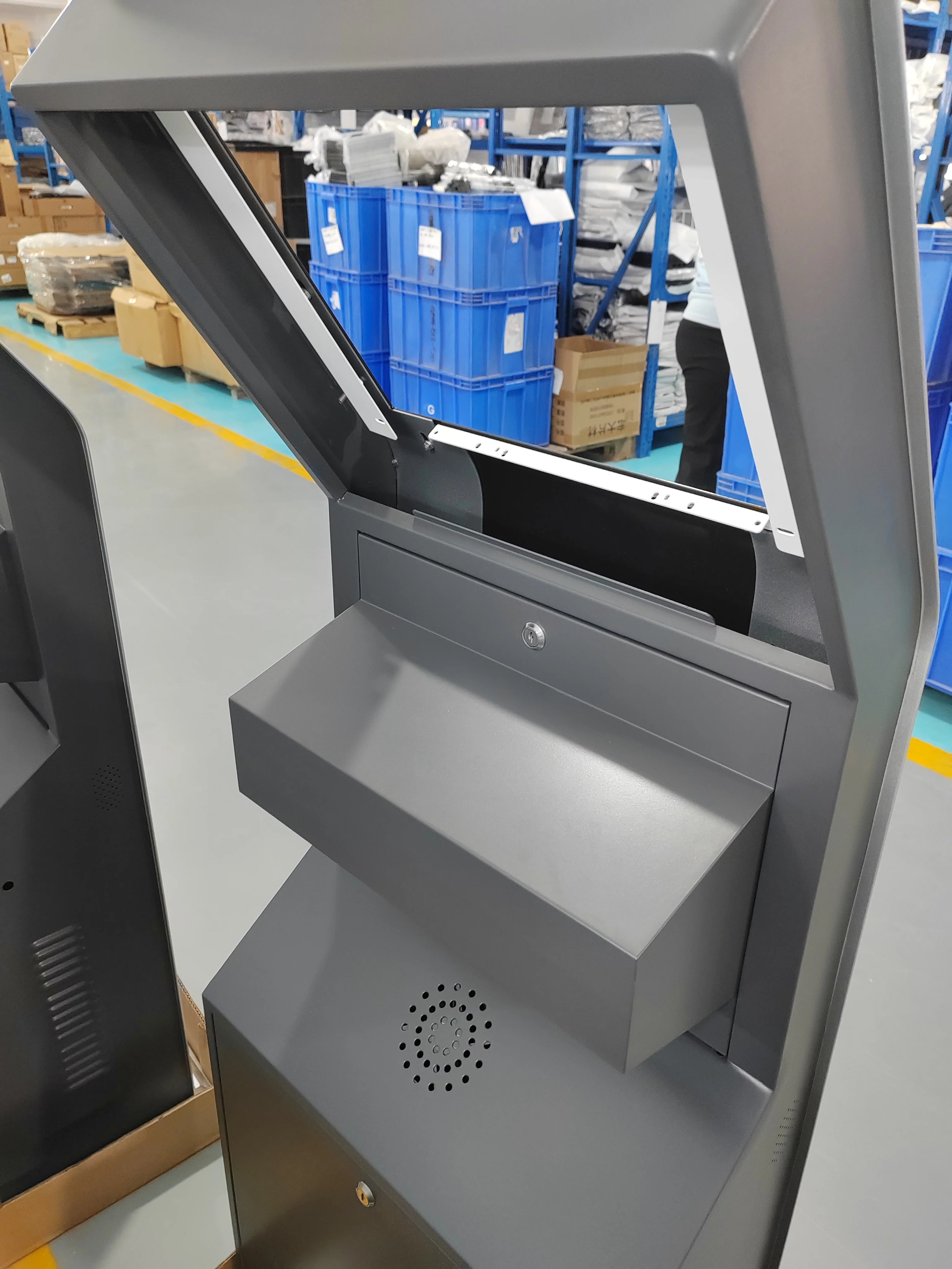 19 Inch Mall Kiosk Lcd Touch Screen Display Custom Pacp Monitor Waterproof Self Service Kiosk for Bank Supermarket