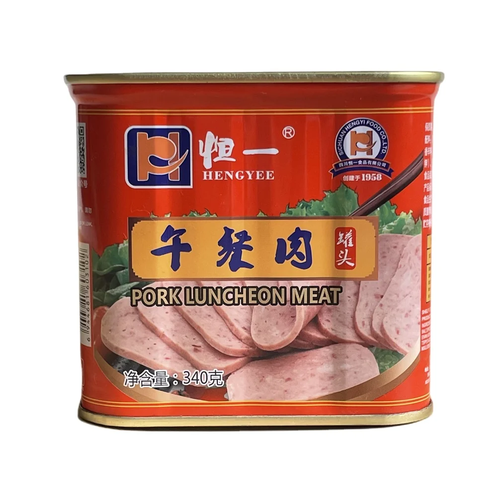 pork meat canned luncheon meat 340g Delizioso Facile da aprire  La Fabbrica  Suministro de fabrica Muestra gratis Buena Calidad