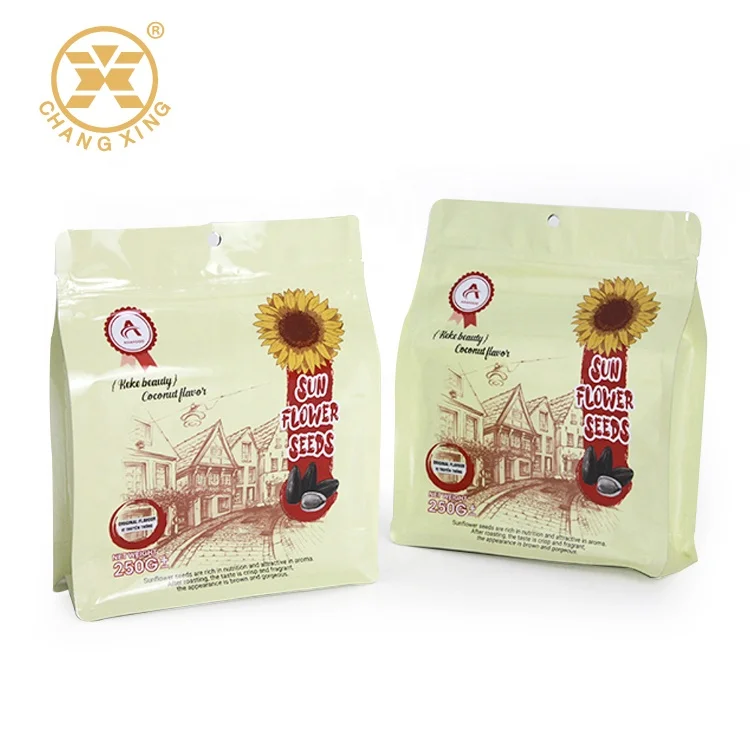 Quad seal whey protein powder pouch with zipper/tear off zipper seal bag for protein powder