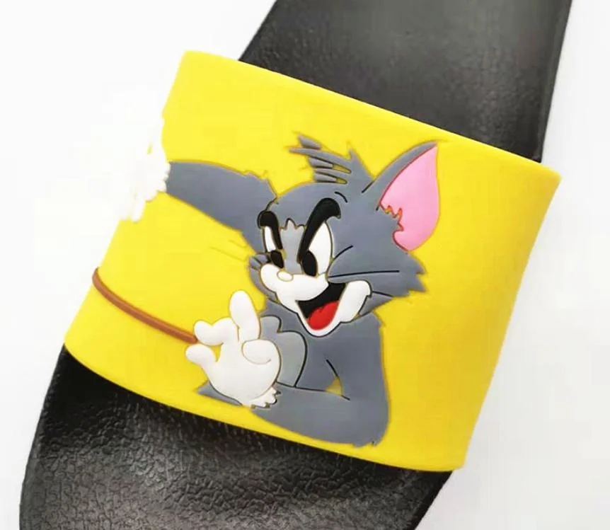 2020 quality soft pvc cat mouse women men slides sandals flat ladies shoes beach summer open toe slippers