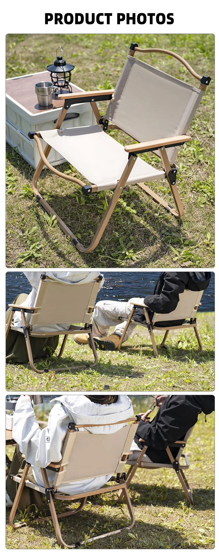 Family Portable Outdoor Folding Chair Beach Chairs Camping Chairs For Fishing Camp Beach Travel