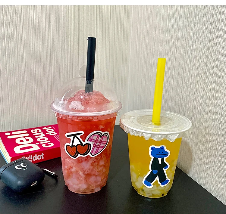 14 oz PET drinking cup with perfect closing lid