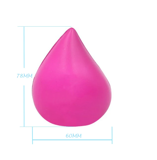 customized logo promotion Release Pressure anti PU ball drop shape fidget Stress Ball