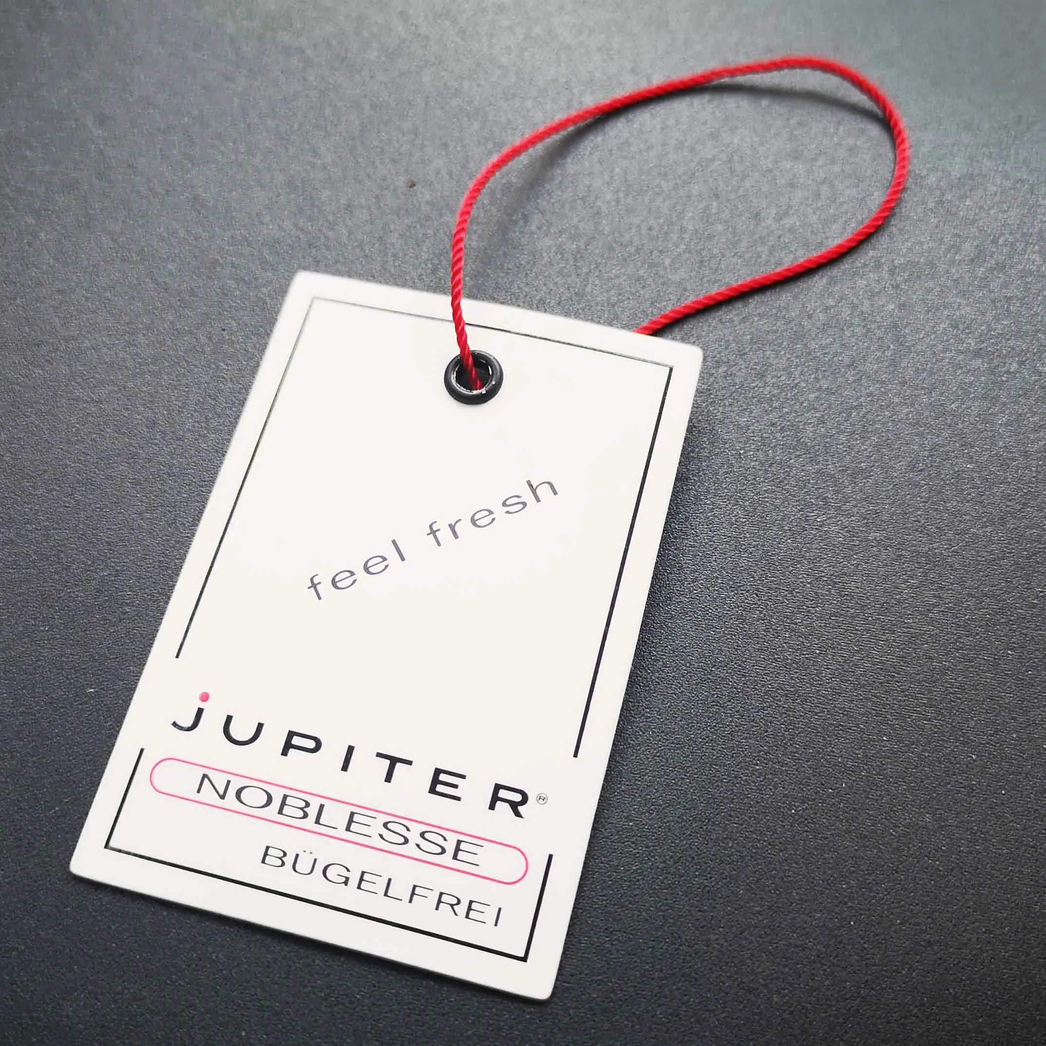 Custom Printing Logo Recycled Swatches Fabric Irregular Cardboard Display Hanger Tag Header Cards