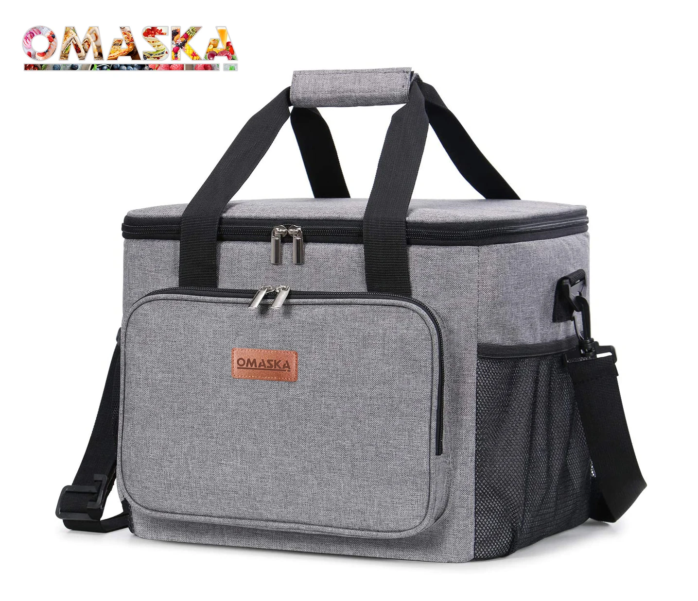 
OMASKA 15L 24 can small cooler insulated box high quality custom men thermal food freezable tote waterproof lunch bag for office 
