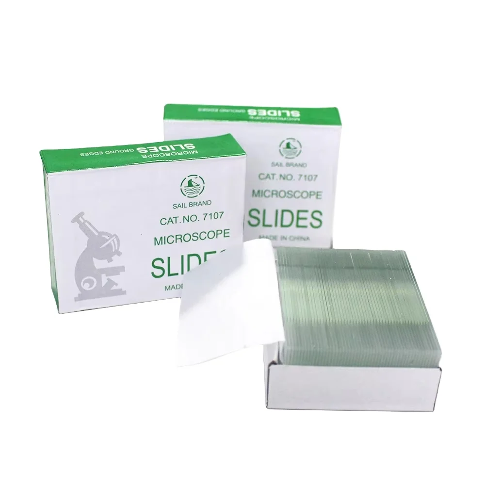 Microscope Slides 7105 Frosted One End On One Side, Ground Edges Laboratory Prepared Slides