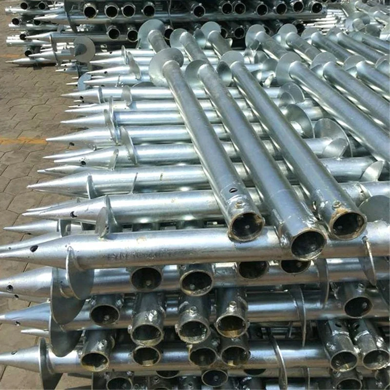 what is a photovoltaic?Widely Used Building Spiral Galvanized Helical solar ground mount screw foundation