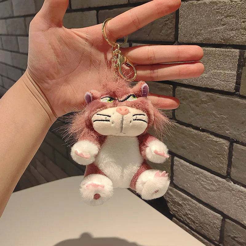 Naughty cute Lucifer keychain pendant Mary Cat doll doll funny fortune cat plush toy pendant