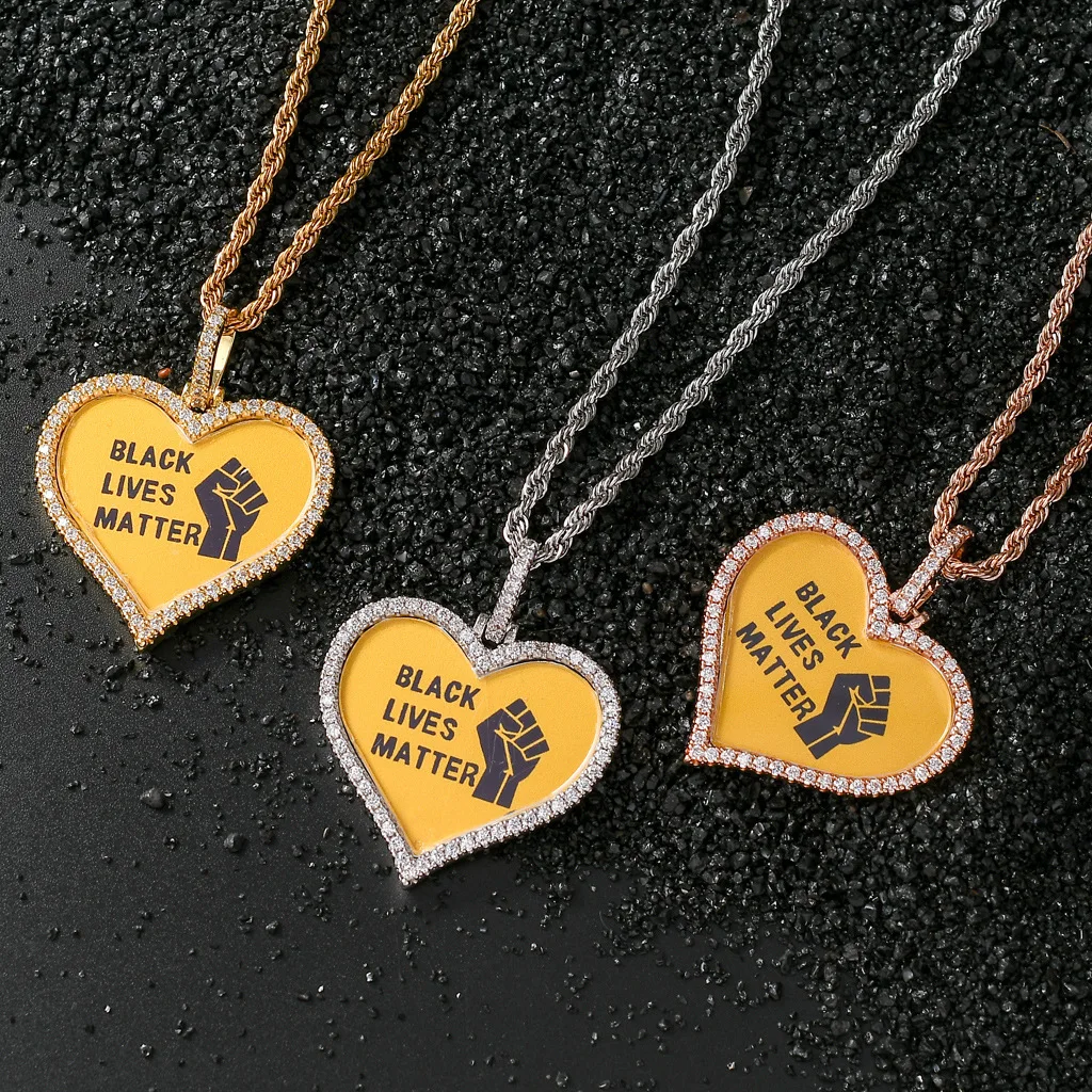 Custom Memory Photo Frame Medallions Necklace&Pendant in silver With Tennis Chain Hip Hop Jewelry Personalized Cubic Zircon Gift