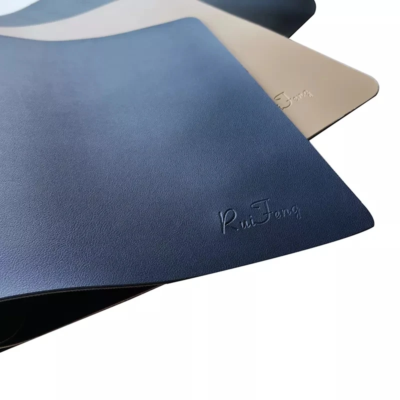 Soft rubber waterproof non-slip acceptable customization big  dining room mat mouse pad