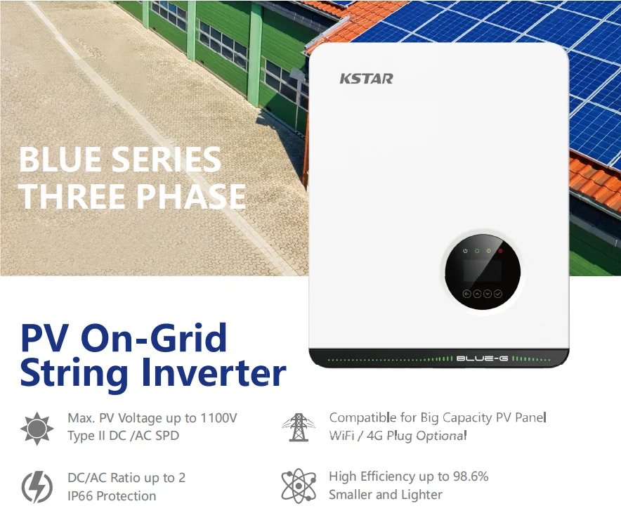 Сетчатый PV инвертор BluE-G 10000D на сетке 10kw 3 фазы