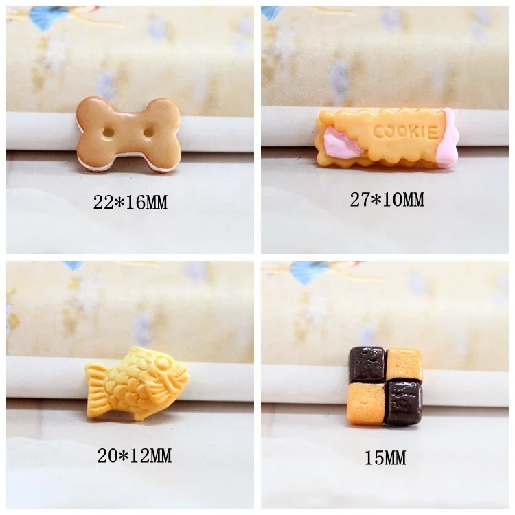 DIY material of Japanese resin imitation cake biscuit dessert food and play cream glue mobile phone shell
