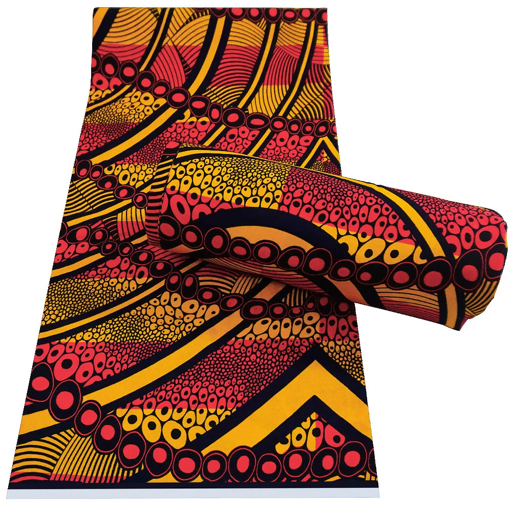 Hot Selling Ankara Design Wax Printing 100% Cotton African Wax Fabric For Dress