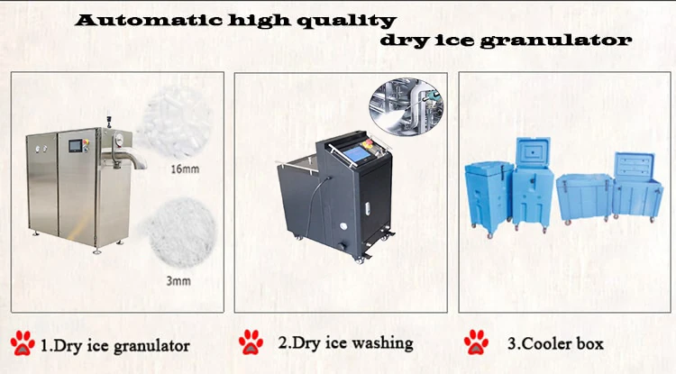 Commercial Industrial Dry Ice Makers Machine Co2 Snow Maker