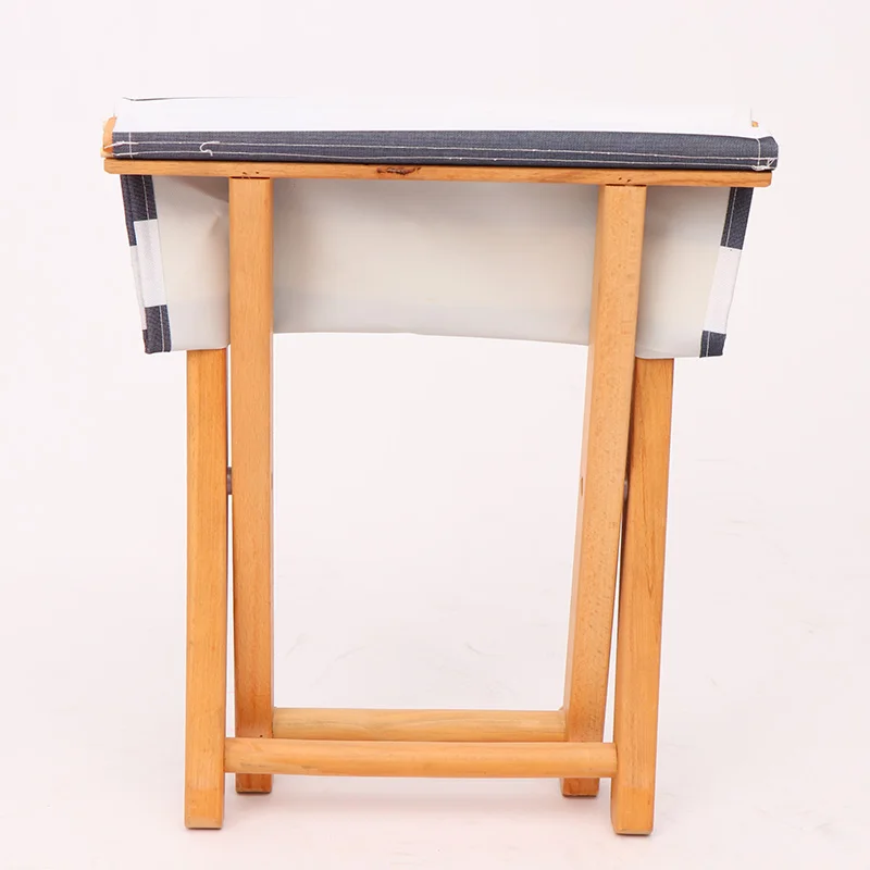 China custom outside garden fashion fancy small lightweight wooden collapsible portable outdoor fishing camping folding stool