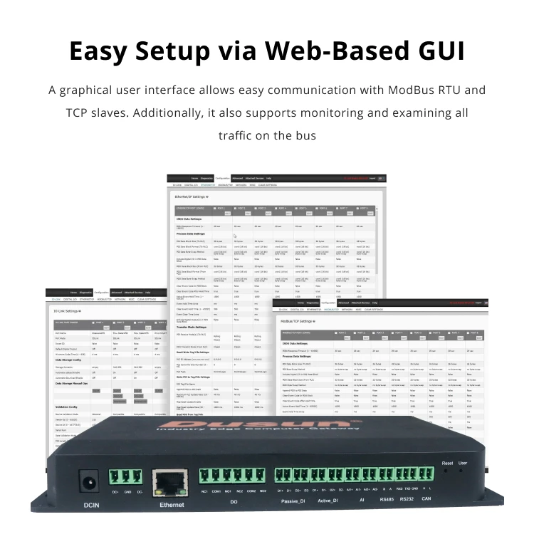 Dusun Liunx I/o Interface Rs485 To Ethernet Knx Modbus Industry Iot Edge Computing Gateway