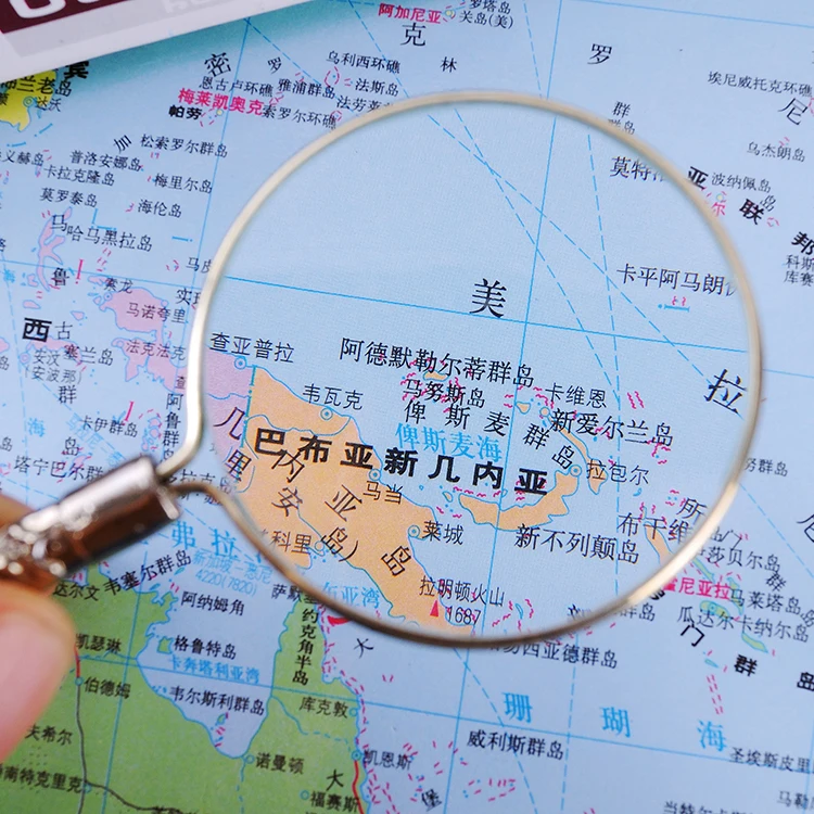 Metal Glass lens handle 5 times magnifying Glass Jewelry Eye Tool Jewellery Lens Magnifying Triplet Glass