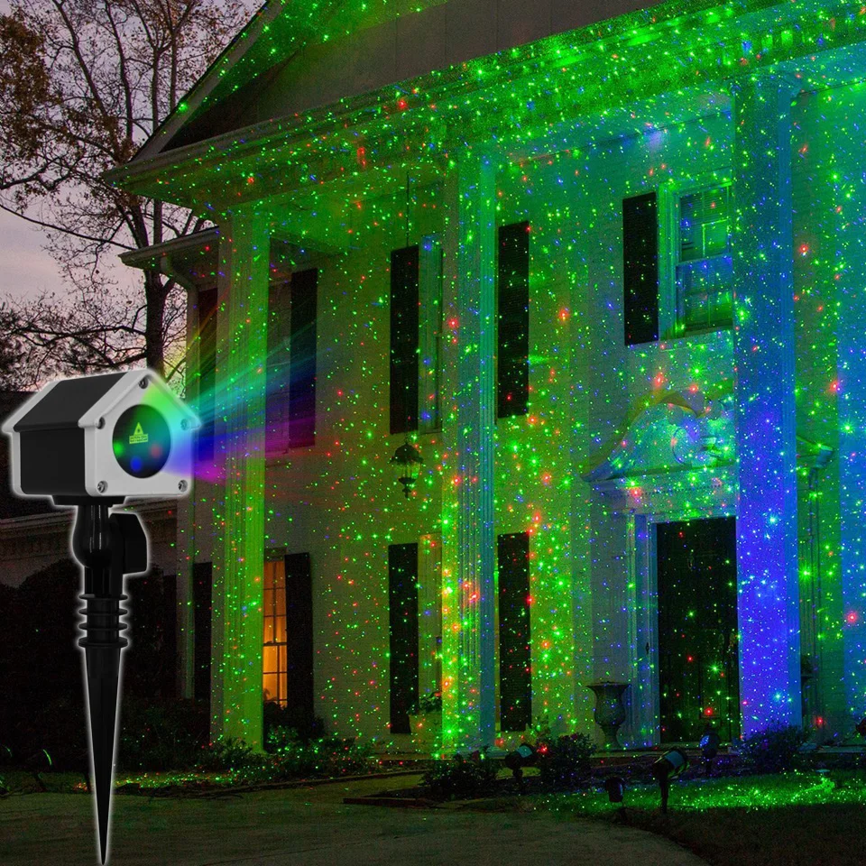 Top quality lower price aluminum rgb outdoor garden projector LED laser Lights Christmas Laser Projector Home Garden Holiday Dec