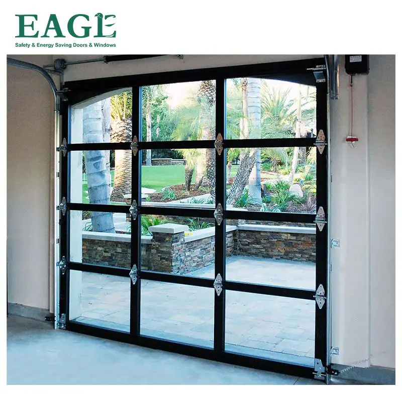 Best Selling Custom Doors Waterproof Soundproof Roll Up Door Aluminum Glass Garage Door