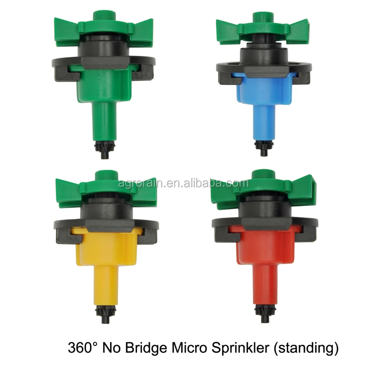 360 degree no bridge micro sprinkler home garden bridgeless mini sprinkler