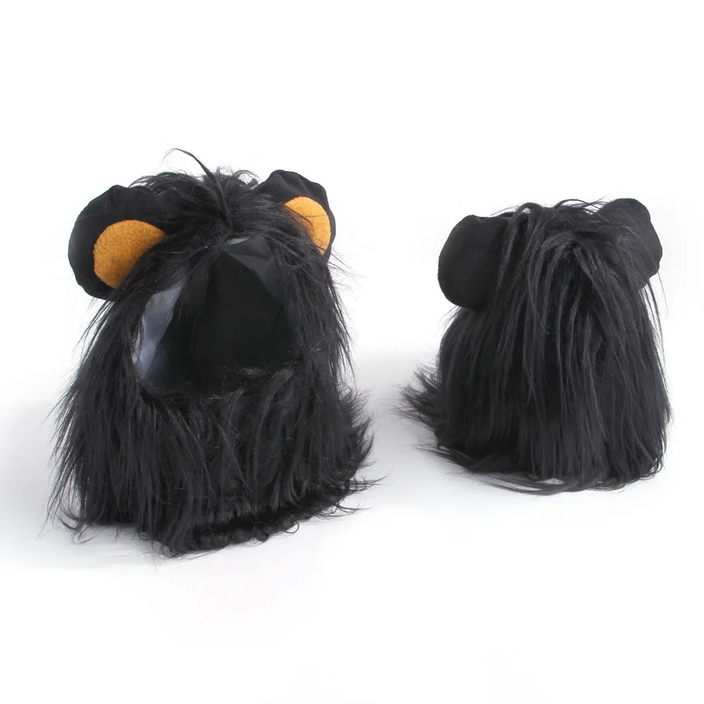 Pet dog cat headgear wig hat headgear puppy cat costume lion headgear