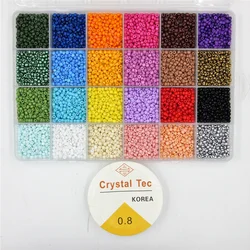 Box Set Glass Seed Beads Clay Acrylic Beads With Tools For Jewelry Making Bracelet Rings DIY Handmade Accessories Jewelry Kit