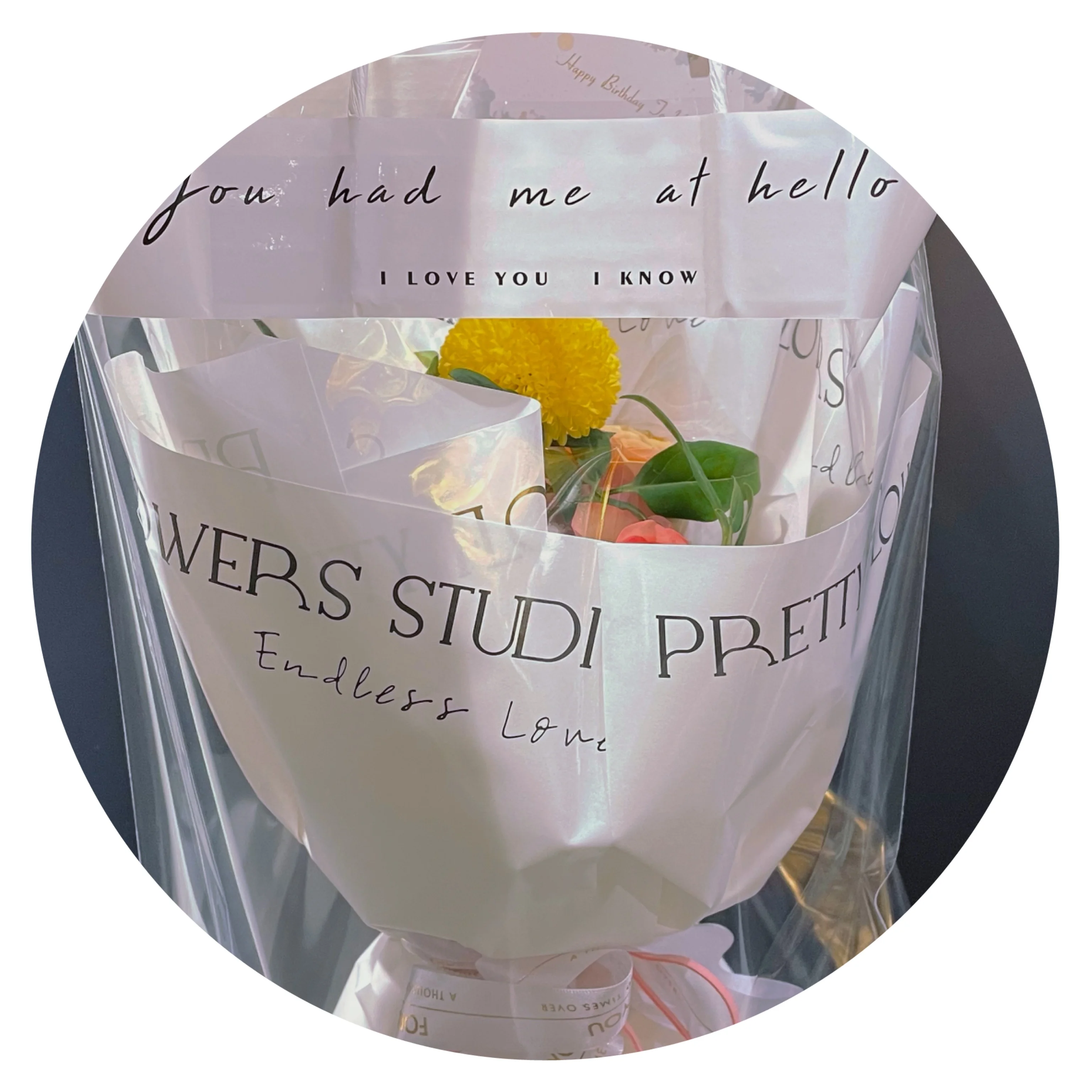 Yuhuiting flower Korean tote bag bouquet