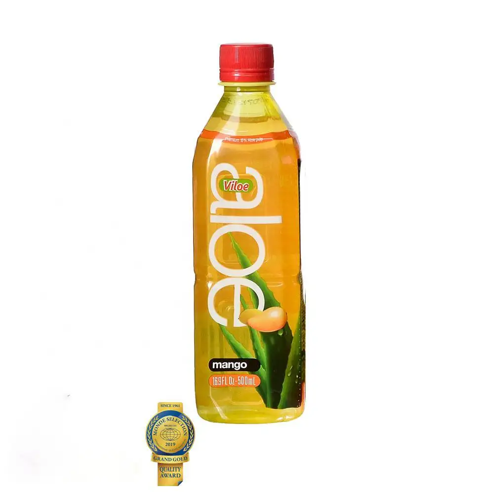 Viloe Aloe Vera Juice Soft Drink about Mango and Coconut Flavors Low Sugar
