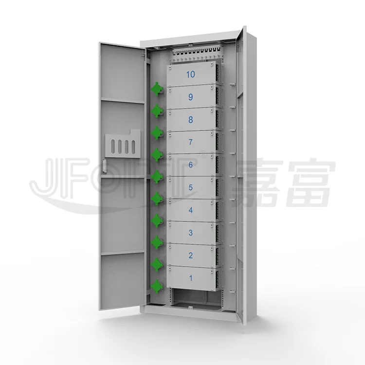 2021 New Type 19' Indoor Outdoor Optical Distribution Frame 60 Cores Network  Fiber Optic Cabinet