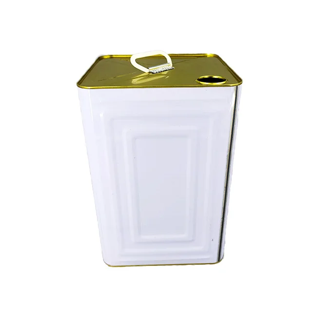 18L 20L cooking oil jerry can large square empty edible cooking oil metal pail packaging tin can