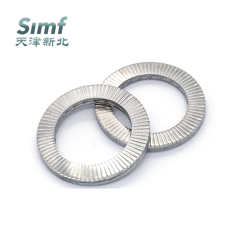 High Strength Steel Wedge Lock Washer Stainless Steel 304 Double-Sided Lock Washer