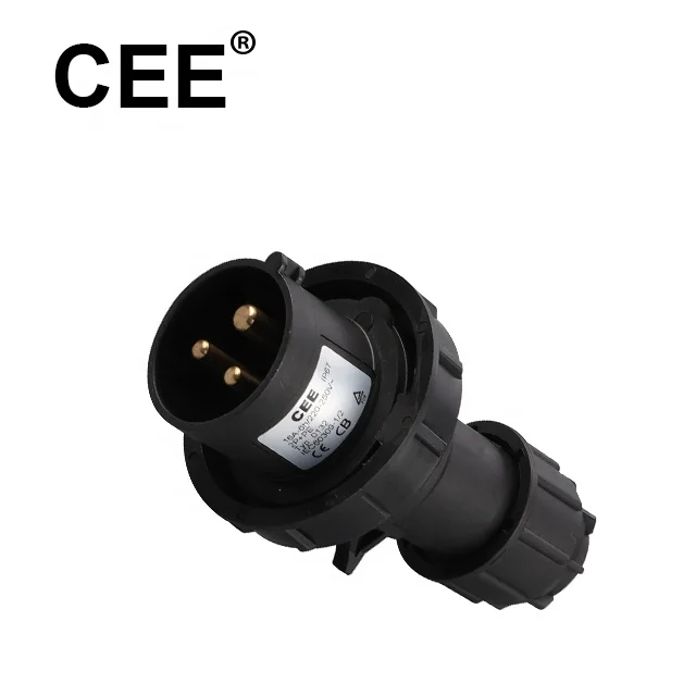 CEE IP44 3P 16A 250V технология мероприятий черные промышленные вилки и