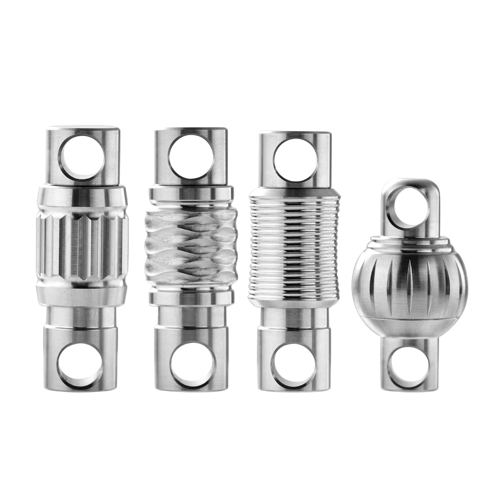 Manufacturers titanium alloy key chain high-end spring lock car key chain mini universal rotary ring buckle