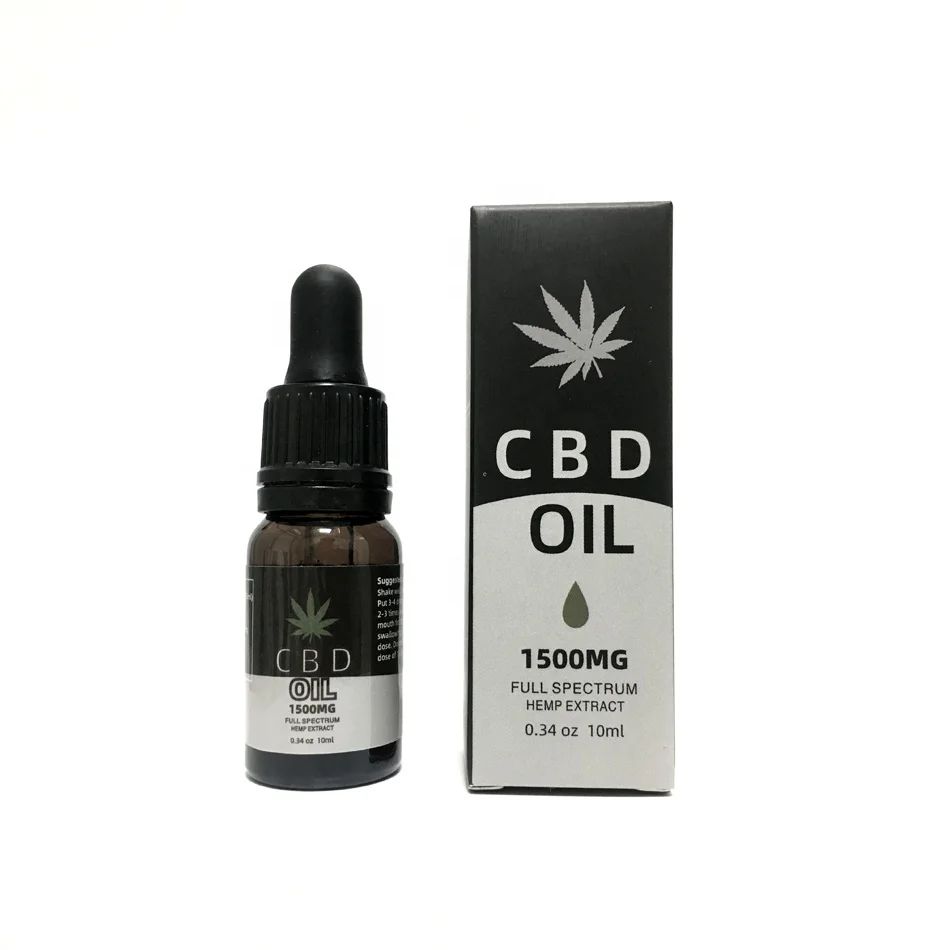 
In stock 10ml low MOQ natural organic hemp extract CBD oil for Relieve pain and help sleep 