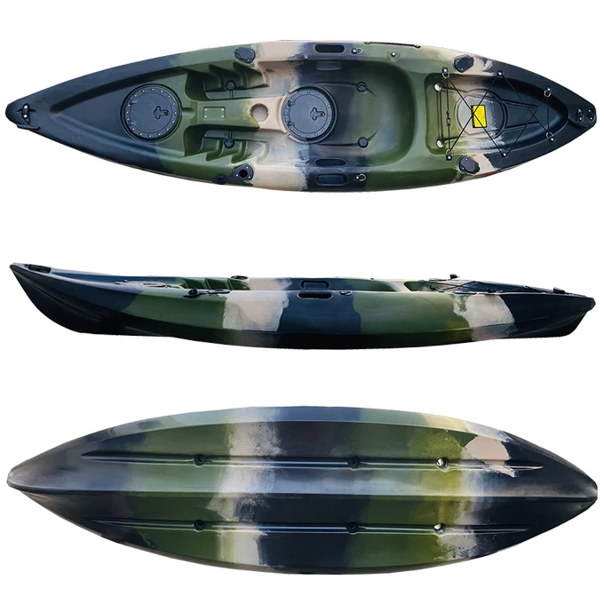 Popular Wholesale No Inflatable Touring Single Angler Sea Kayak with paddle