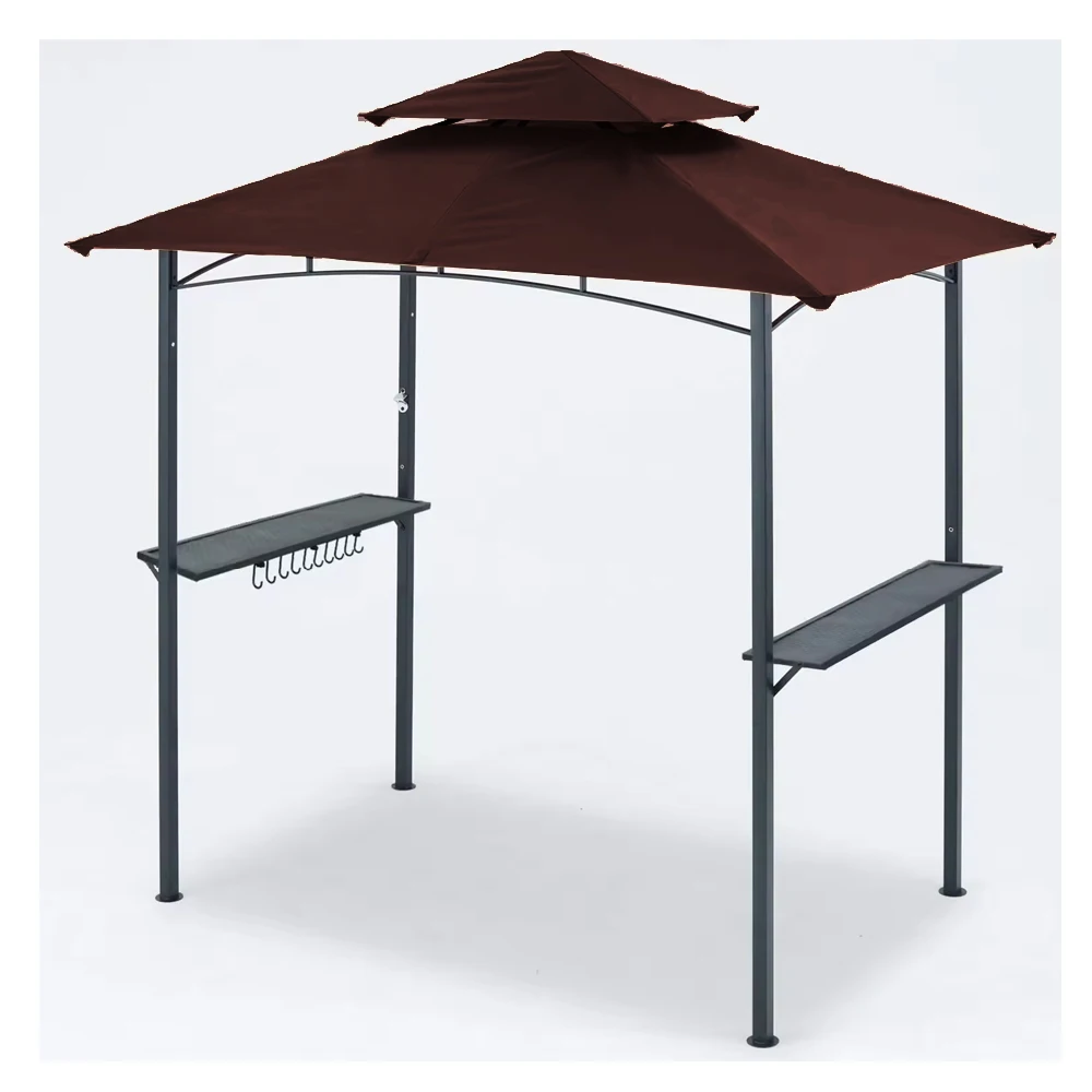 Barbecue Grill Canopy Replacement Cover with Vent Framed Pavilion  Gazebo for BBQ